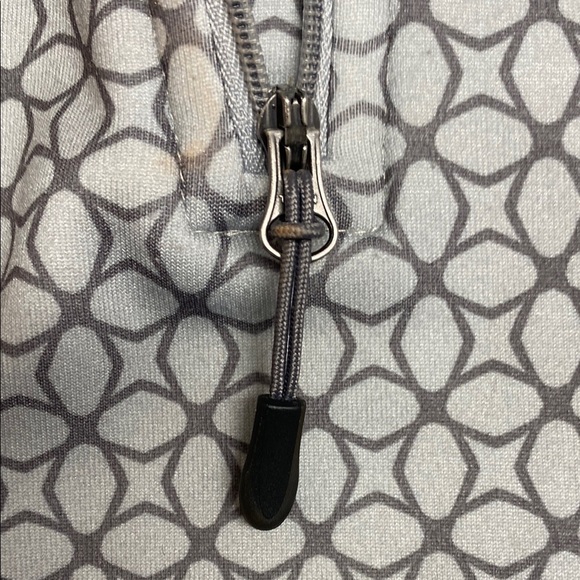 Lands' End Quarter-Zip Pullover Sweatshirt Reflective Performance Gray Size 12 - Picture 5 of 16